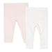 Bluezoo Kids Pack Of Two Babies Pink Bunny And Cream Spotted Leggings 0-3 Months