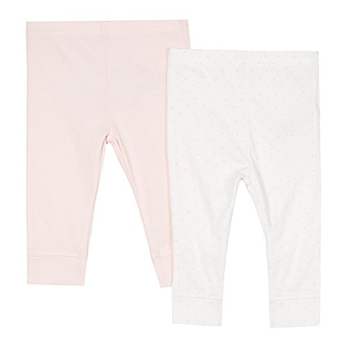 Bluezoo Kids Pack Of Two Babies Pink Bunny And Cream Spotted Leggings 0-3 Months
