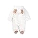 Mikistory Newborn & Baby Animal Romper Jumpsuit Todler All in One Snowsuit Outfit Coat Snowsuit 0-36 Months (18-24 months (Tag 95), White)