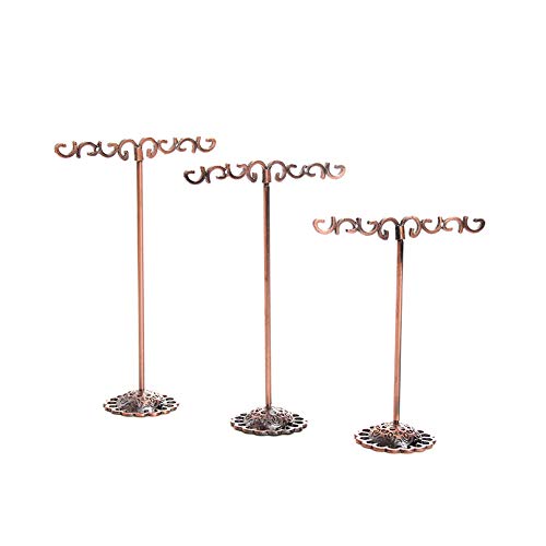 Porte-métal boucle d'oreille Modern Style T stand Boucle d'oreille Organisateurs d'affichage bijoux créatifs étagère Bijoux Bijoux Affichage Rack Placement pour Props Accueil Bronze Solde type