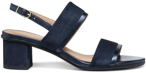 Geox Sandalo da donna D AURELY 50 B Heeled, DK Navy/AVIO, 39,5 EU