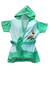 Kids Bath Gown Bathrobe Bath Towel Bathing Accessories for Baby boy or Baby Girl (2-3 Years) Color Yellow