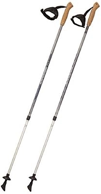 Hudora 1 paire de bâtons de marche nordique télescopiques Longueur 81 140 cm