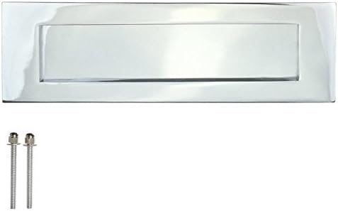 Front Door Letter Plate 250mm x 70mm Polished Chrome