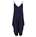 Produktbild Neu Damen Cami Lagenlook Strampler Locker Harem Overall Kleider Übergröße, Blau - Navy, XL - ( 16-18)