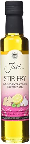 Just Stir-Fry Oil Cold Pressed Extra Virgin Rapeseed Oil Oriental 250 ml (Pack of 6)