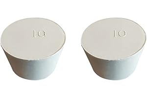 HeyWin Rubber Stopper Conical 43 mm to 52 mm, Sealing Plug Used for Sealing Balloon Bottles, Conical Bottles, etc. (2, 10#)