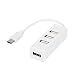 Produktbild Prevently 3.1 Mini-4-Port-Hub-Adapter Typ-C zu 4-Port USB 3.0 Hub USB 3.1 Adapter für PC Apple MacBook 12 (Weiß)