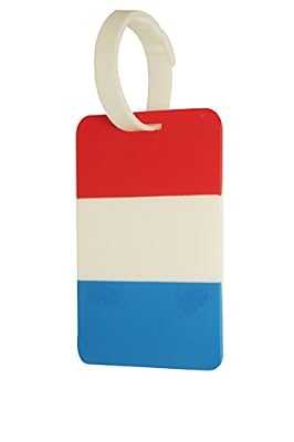 NOVAGO Étiquette Bagages/étiquette Valise, Sac à Dos, Porte adresse Motif Drapeau (France)