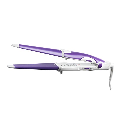 Carmen C81024V 2 in 1 Curling Iron and Straighteners - Violet