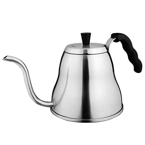 Xingxiu Pot de caf  la Main en Acier Inoxydable Pot de caf  la Maison Pot de caf  la Bouche 1L