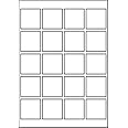 50 Sheets of A4 Labels 20 QR Labels Per Sheet Size 45x45mm