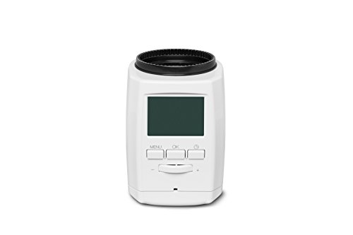 Preisvergleich Produktbild MEDION P85711 Smart Home Heizkörperthermostat, Zeitsteuerung oder Fernsteuerung, 30% Heizkosten sparen, 3 Adapter, weiß