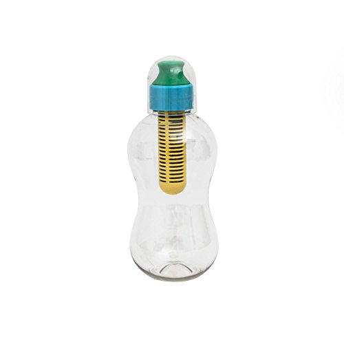 Bobble Trinkflasche 385ml Blau Aktivkohle Filter Trinkwasser sauber reinigen BPA frei