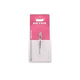 Beter - Pinza de depilar punta cangrejo, niquelada 7,8 cm.