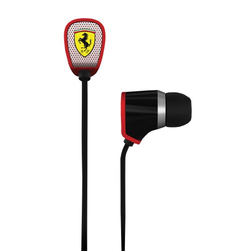 Preisvergleich Produktbild Ferrari Scuderia R100 Kopfhörer mit Mikrofon und Fernbedienung schwarz