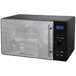 CONTINENTAL EDISON CEMO23CGBM - Micro-ondes combiné grill noir porte miroir - 23 L