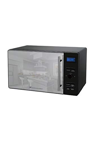 CONTINENTAL EDISON CEMO23CGBM - Micro-ondes combiné grill noir porte miroir - 23 L
