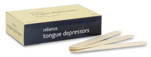 Reliance Medical Wooden Tongue Depressors (Pack of 100)