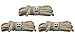 Produktbild Hummelt® SilverLine-Rope Baumwollseil Baumwollkordel (H) 3er-Set 8mm 5m natur (beige) mit Takling