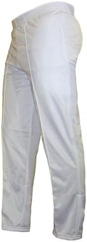 Sian Fashions New Men's Bowling Trouser Cricket Golf Trousers White With Zip Pocket Sizes S-XXL (Medium (34))