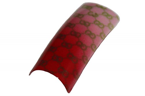 Effect Beauty 50pcs Red, Pink & Gold Gucci Acrylic Nail Tips