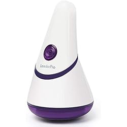 Rasoir Anti bouloche LeaderPro Rasoir à Pull Bouloches Peluche Electrique Laine a Tricoter, USB Rechargeable, Poignée Tournée, pour Vêtement/Pull/Tricots/Echarpe/Coussin etc.
