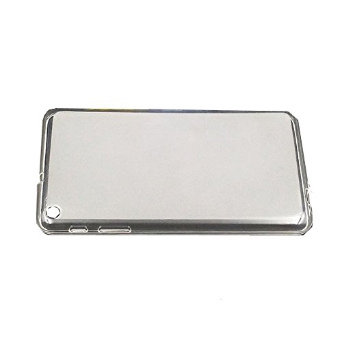 Lusee® Silikon TPU Hülle für Huawei MediaPad T1 T1-701u Schutzhülle Case Cover Protektiv Silicone Backcover + Gratis Touchpen Eingabestift sowie Staubschutz halb transparent weiß - 5