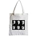 Produktbild fabulous Große Tasche Sack Strand Schüler Film Foto Doctor Jekyll und Herr Hyde Kult Retro Original Schwarz-Weiß-6 Schritte Makeup