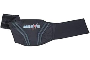 NERVE SHOP Motorrad Nierengurt Push Herren Damen Kinder Roller Wärme Schutz Verstärkt Klettverschluss - schwarz - M-95cm