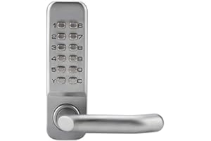 FTVOGUE Digit Tastatur Türschloss Deadbolt Rechte Hand Türdrücker und Installation von Zubehör Zinklegierung Passwort Sicherheit Coded Lock