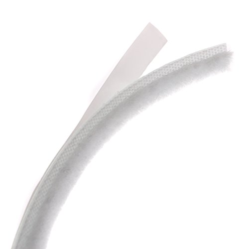 Zugluftstopper mit Borsten / Bürstendichtung für Lücken 3-5 mm, 6 m, Weiß - 3