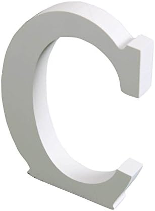 White Wooden Letters Crafts Wood Alphabet Home Office Wedding Party Birthday Wall Table Decorations(Hight:8cm/3.15")