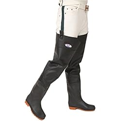 YAANCUN Wader Cuissardes Botas Río Pesca Gruesa Impermeable de PVC y Muslos Antideslizante Cuissardes