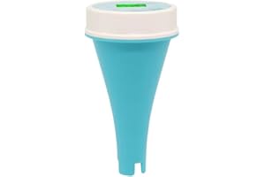 Eznaobo Smart Pool und Teich-Wassertester mit Bluetooth APP - Präzise Analyse von pH, CL, EC, TDS, ORP, IP67 Wasserdicht, LCD Display, Datenexport, für Schwimmbad, Spa