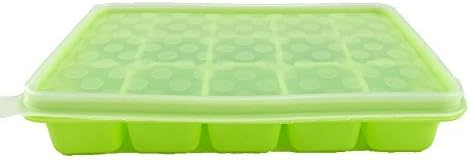 Honbay 15-Cube Silicone Ice Tray - 1 Pack - 1.2 Inch Cubes Keep Your Drink Chilled For Hours Without Diluting It