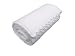 Large Handmade Knitted & Crochet Baby Blanket for Pram Car Seat Moses Basket Crib Stroller Cot White