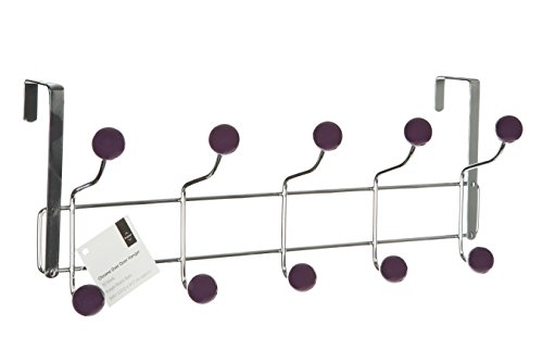 Premier Housewares Türgarderobe, 10 Haken violett - 7