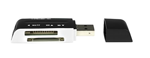 Tacens Anima ACRM1 - Lector de tarjetas m  ltiple  46 en 1  USB 2 0  4 ranuras  r  pido y ligero  color negro