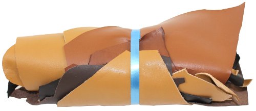 Lederstücke mittel 1kg braun, alle Stücke mind. DIN A4 von Langlauf Schuhbedarf