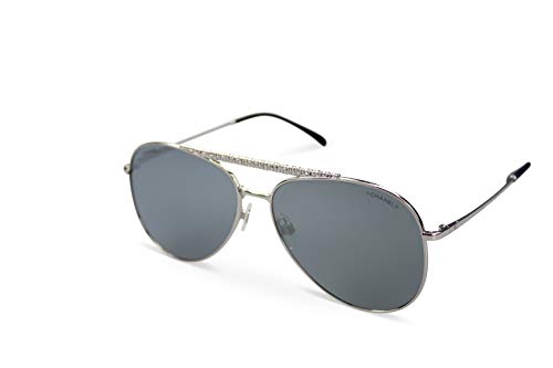 Preisvergleich Produktbild Chanel Sonnenbrille Damen Sunglasses CH4231 col. 124-6G silber (59-14)