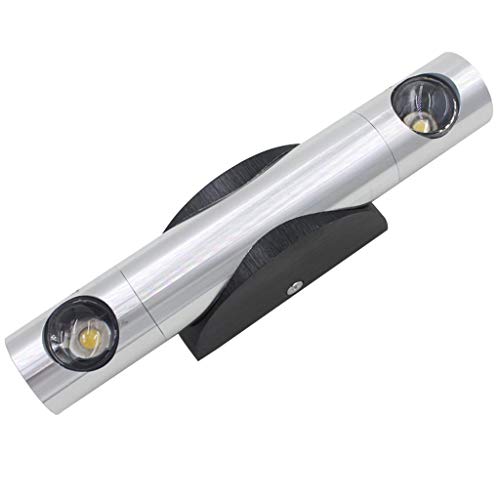 Preisvergleich Produktbild Dicomi Modern LED Lampe Doppelt Verstellbar Drehbare Flurwandleuchte Wandleuchten Nachtlichter Silber Weißes Lampe
