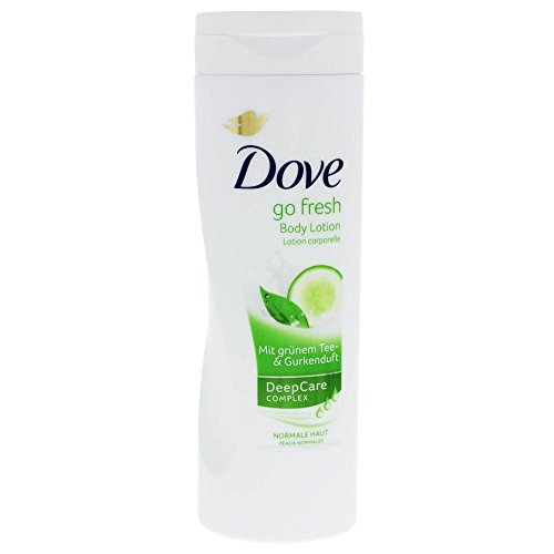 Dove go fresh Body Lotion/ Körperlotion/ 400ml/ mit grünem Tee-& Gurkenduft/ Normale Haut/ Deep Care Komplex