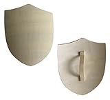Holz Schild Ritterschild aus Holz zum Bemalen Kinder Ritter Prinz König Schwert Schild Karneval Ritter Mittelalter Verkleidung Kostüm Karneval Fasching Kinder Holzschild von MEIERLE & Söhne