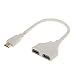 Imported 1080P HDMI Port Male to Female 1In 2 Out Splitter Cable Adapter for TV White RS.699.00
