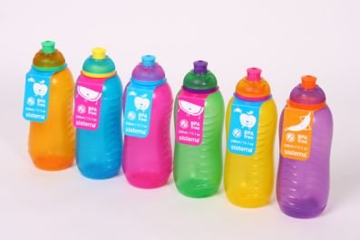 Sistema Itsy Bitsy Twist 'n Sip Squeeze Bottle Various Colours 330 ml