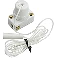 K M Electronics® Miniature Mini Pull Cord Switch Wall Shaver Shower Light 2 AMP 240 Volts