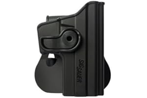 IMIISRAEL Sig Sauer P225 Roto Holster aus Polymer, Schwarz, 9 mm und ein echtes IGWS-Ohrstöpsel-Set.