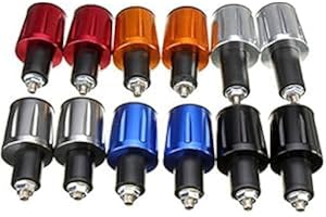 MOMOALA JenNiFer 7/8 Zoll 22Mm Universal Motorrad Lenkerenden Stecker Grip Gewichte Anti Vibration - Schwarz