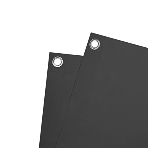 PVC Balkon Sichtschutz Balkonbespannung Balkonverkleidung 6 Meter (0,75 x 6,0 Meter, Schiefer-Optik) - 3